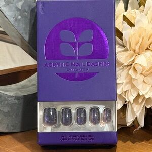 BRILLIANT BERLIN Acrylic Iridescent Purple Glitter Red Aspen Nail Dashes RETIRED